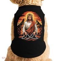 Christian Jesus Is My Rock Biblical Doggie Tank thumb 0