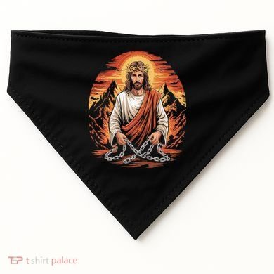 Christian Jesus Is My Rock Biblical USA-Made Doggie Bandana