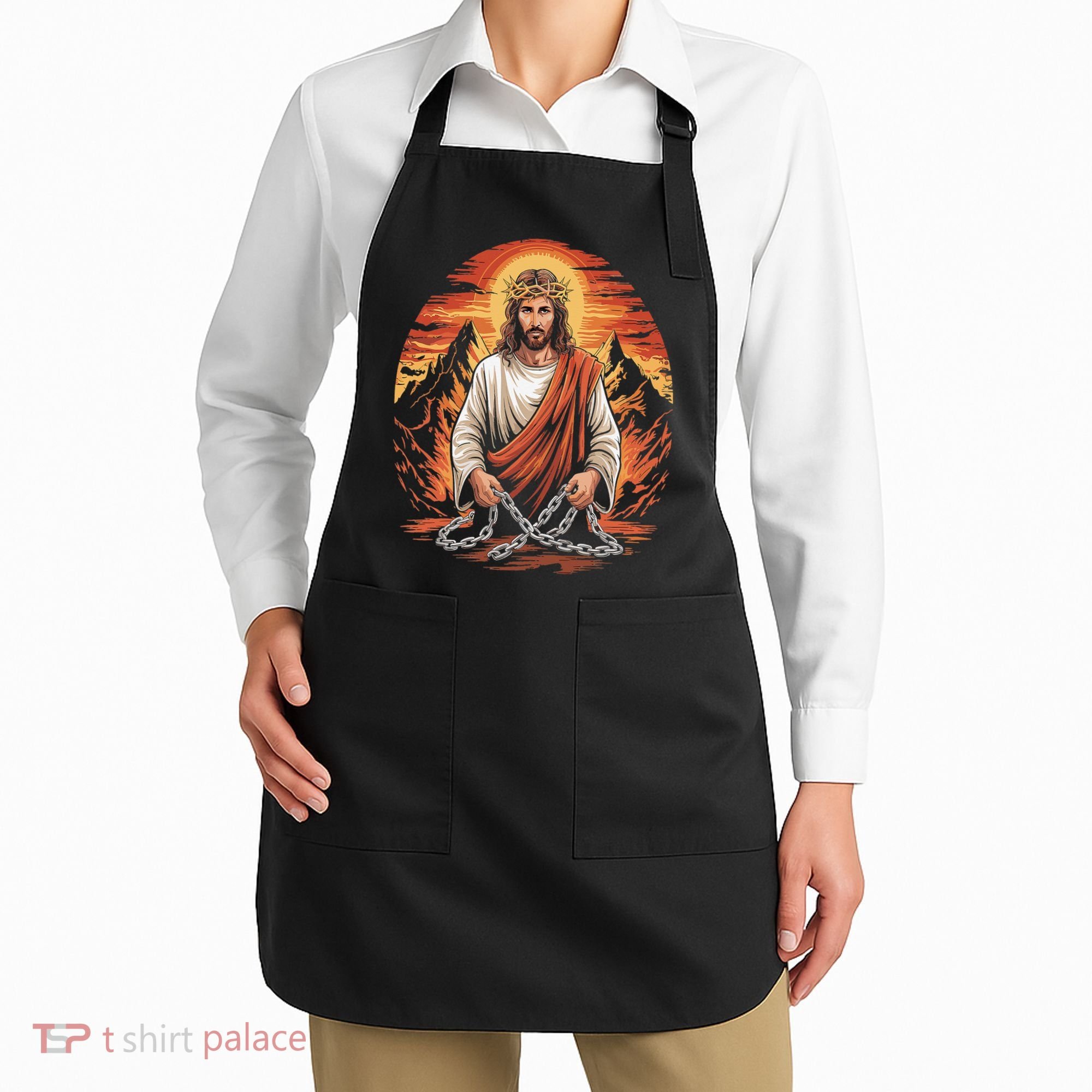 Christian Jesus Is My Rock Biblical Apron