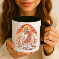 Christian Jesus Is My Rock Biblical Coffee Mug thumb 3