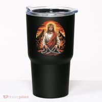 Christian Jesus Is My Rock Biblical Tumbler thumb 0