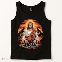 Christian Jesus Is My Rock Biblical Tank Top thumb 2