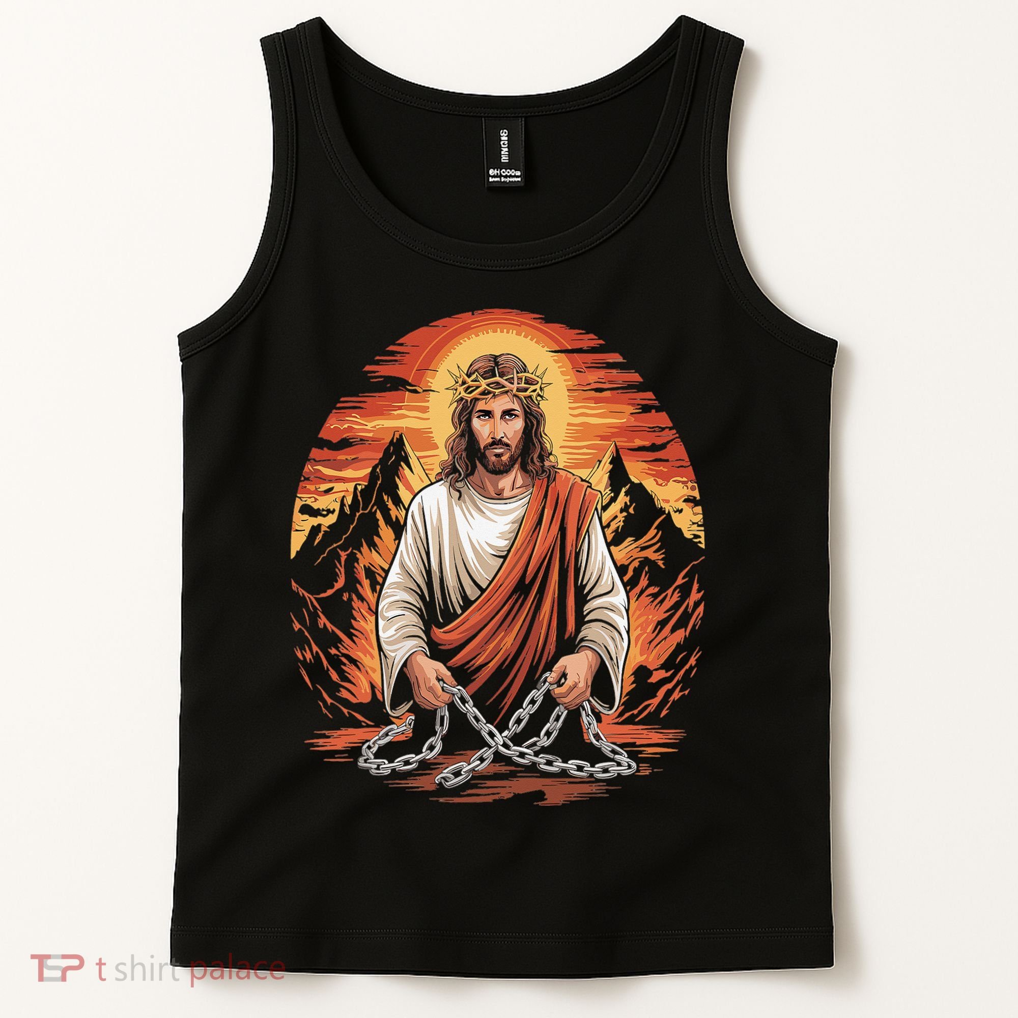 Christian Jesus Is My Rock Biblical Tank Top