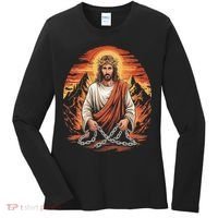 Christian Jesus Is My Rock Biblical Women's Long Sleeve Shirt thumb 0
