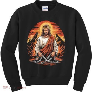 Christian Jesus Is My Rock Biblical Kids Sweatshirt