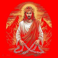 Christian Jesus Is My Rock Biblical Santa Hat thumb 1
