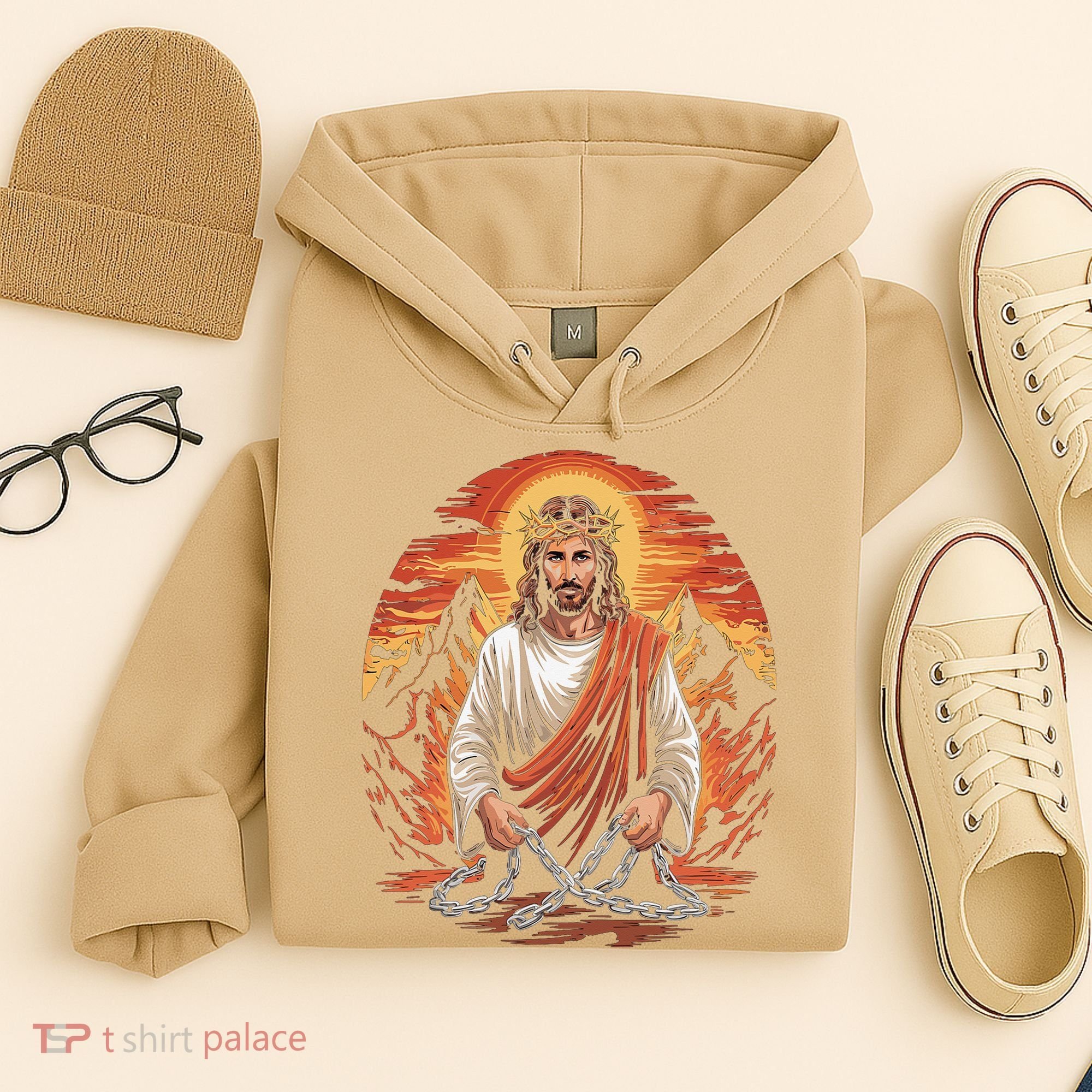 Christian Jesus Is My Rock Biblical Hoodie