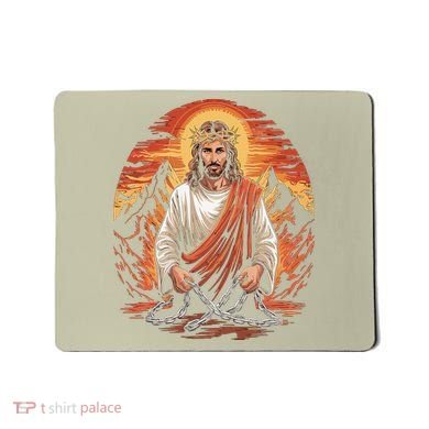Christian Jesus Is My Rock Biblical Mousepad