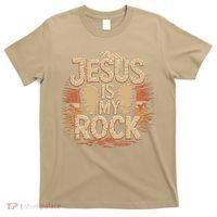 Christian Jesus Is My Rock Bible Verse Biblical T-Shirt thumb 0