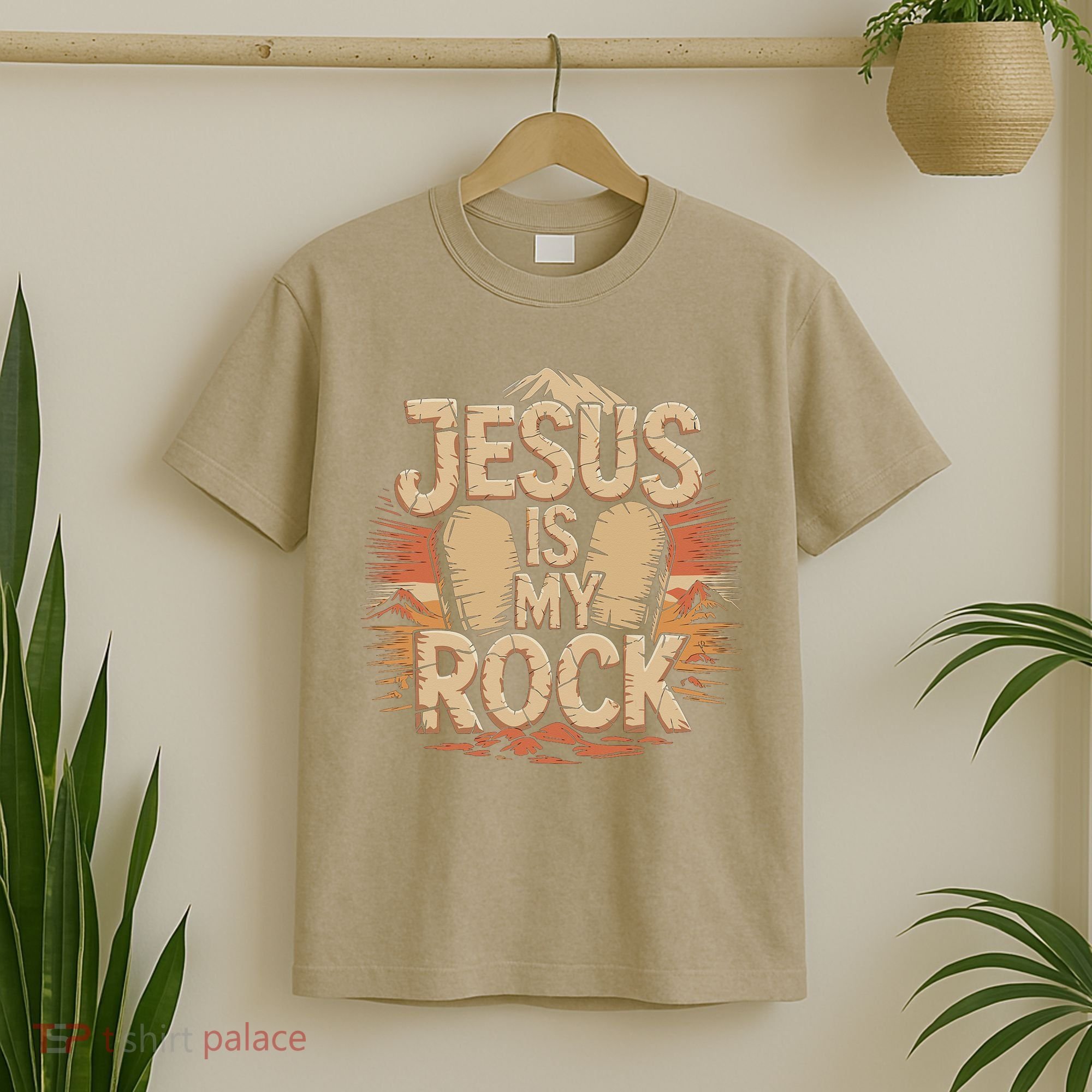 Christian Jesus Is My Rock Bible Verse Biblical T-Shirt