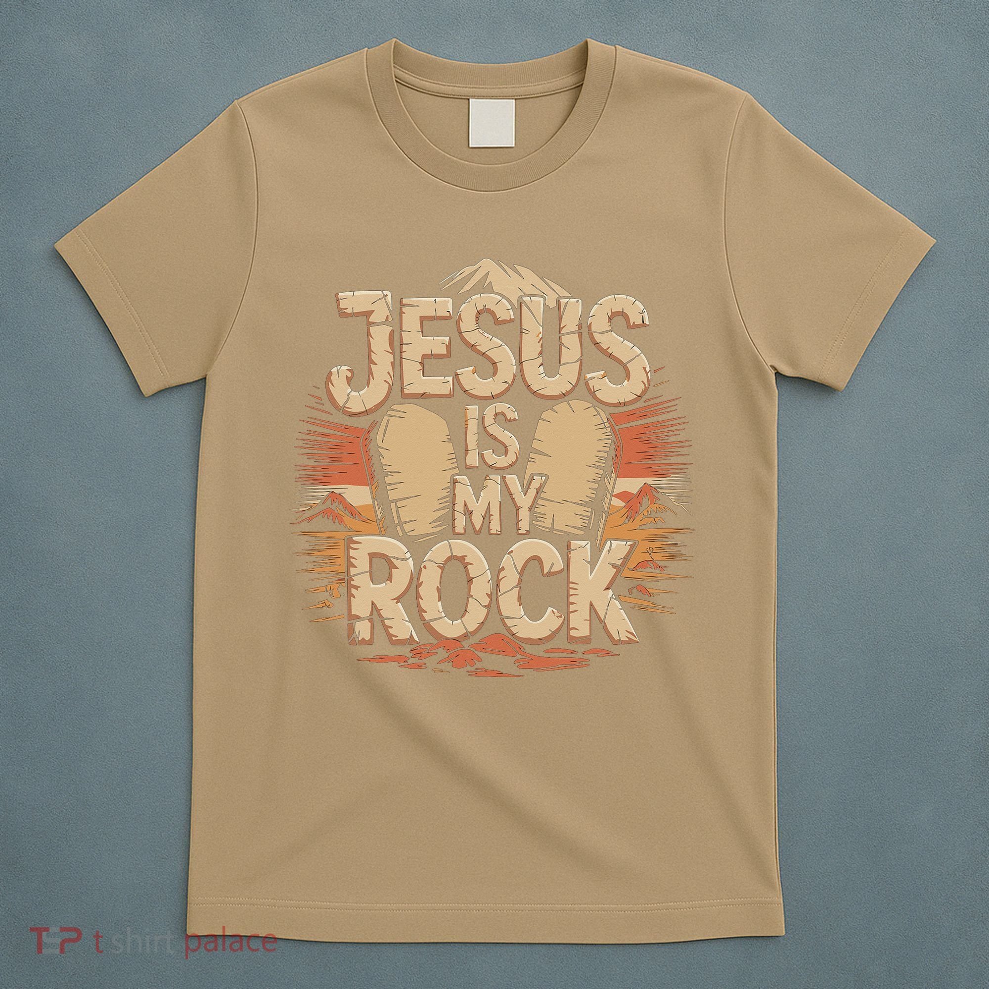 Christian Jesus Is My Rock Bible Verse Biblical T-Shirt
