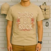 Christian Jesus Is My Rock Bible Verse Biblical T-Shirt thumb 6