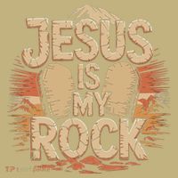 Christian Jesus Is My Rock Bible Verse Biblical Mousepad thumb 1