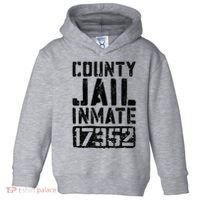 County Jail Inmate Inmate Costume Toddler Hoodie thumb 0