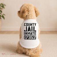 County Jail Inmate Inmate Costume Doggie Tank thumb 2