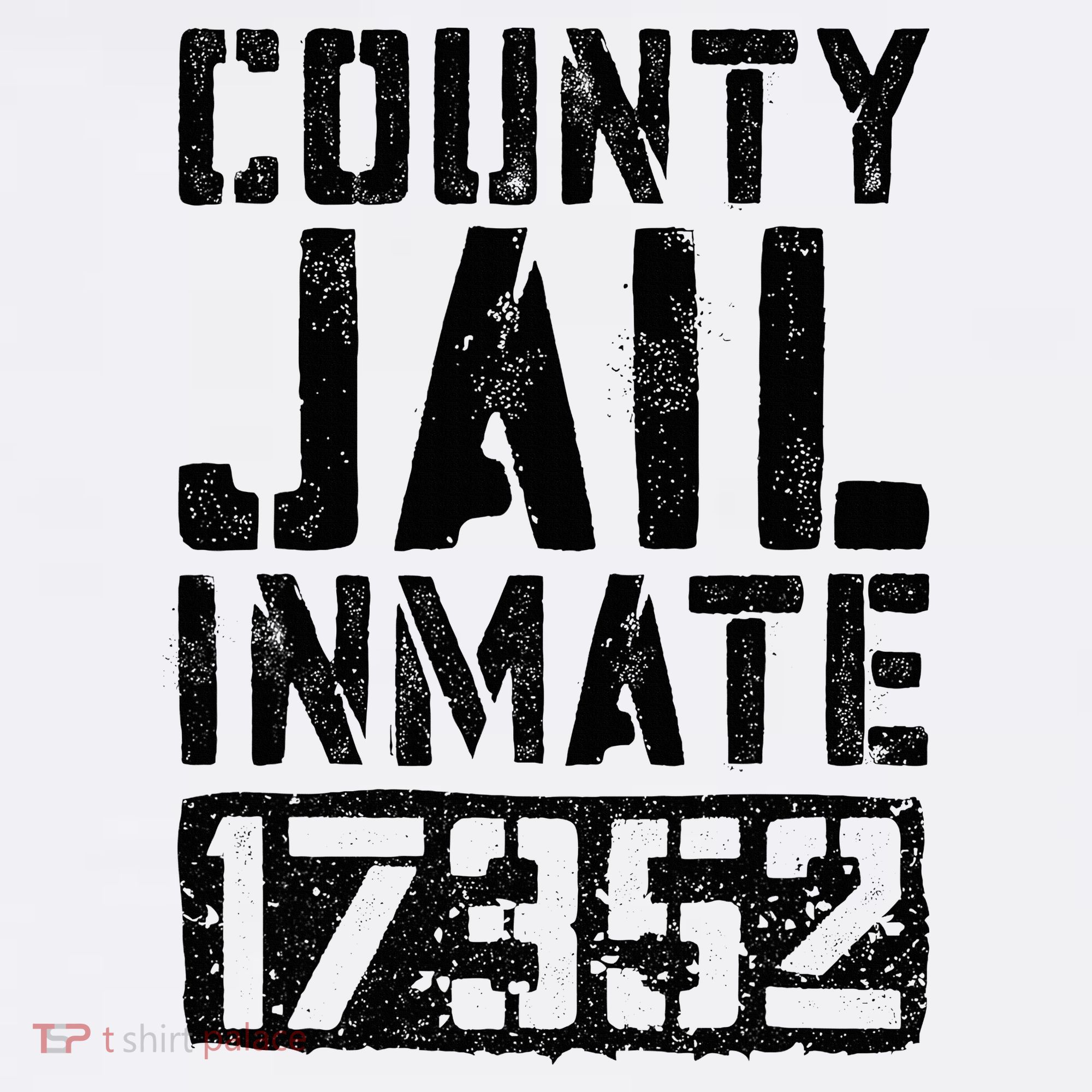 County Jail Inmate Inmate Costume Long Sleeve Shirt
