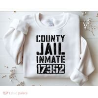County Jail Inmate Inmate Costume Sweatshirt thumb 2