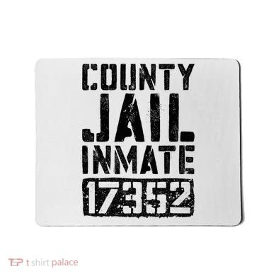 County Jail Inmate Inmate Costume Mousepad
