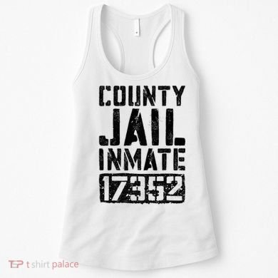 County Jail Inmate Inmate Costume Women's Tank Top