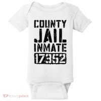 County Jail Inmate Inmate Costume Baby Bodysuit thumb 0