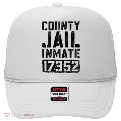 County Jail Inmate Inmate Costume Hat