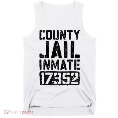 County Jail Inmate Inmate Costume Tank Top