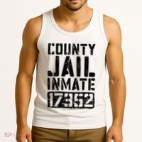 County Jail Inmate Inmate Costume Tank Top thumb 3