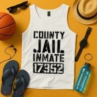 County Jail Inmate Inmate Costume Tank Top thumb 4