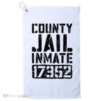 County Jail Inmate Inmate Costume Golf Towel thumb 0
