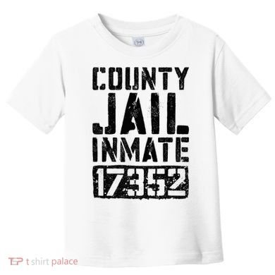 County Jail Inmate Inmate Costume Toddler T-Shirt