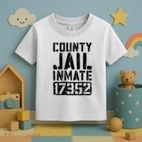 County Jail Inmate Inmate Costume Toddler T-Shirt thumb 3