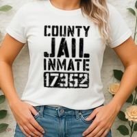 County Jail Inmate Inmate Costume Women's T-Shirt thumb 2