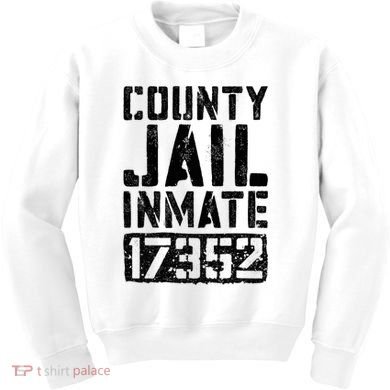 County Jail Inmate Inmate Costume Kids Sweatshirt
