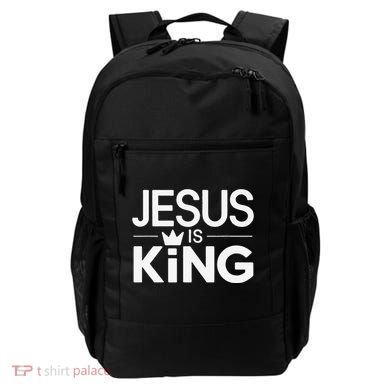 Christian Jesus Is King Design Crown Backpack