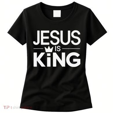 Christian Jesus Is King Design Crown Women's T-Shirt