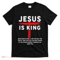 Christian Jesus Is King Women N Girl Blessed Dad God T-Shirt thumb 0