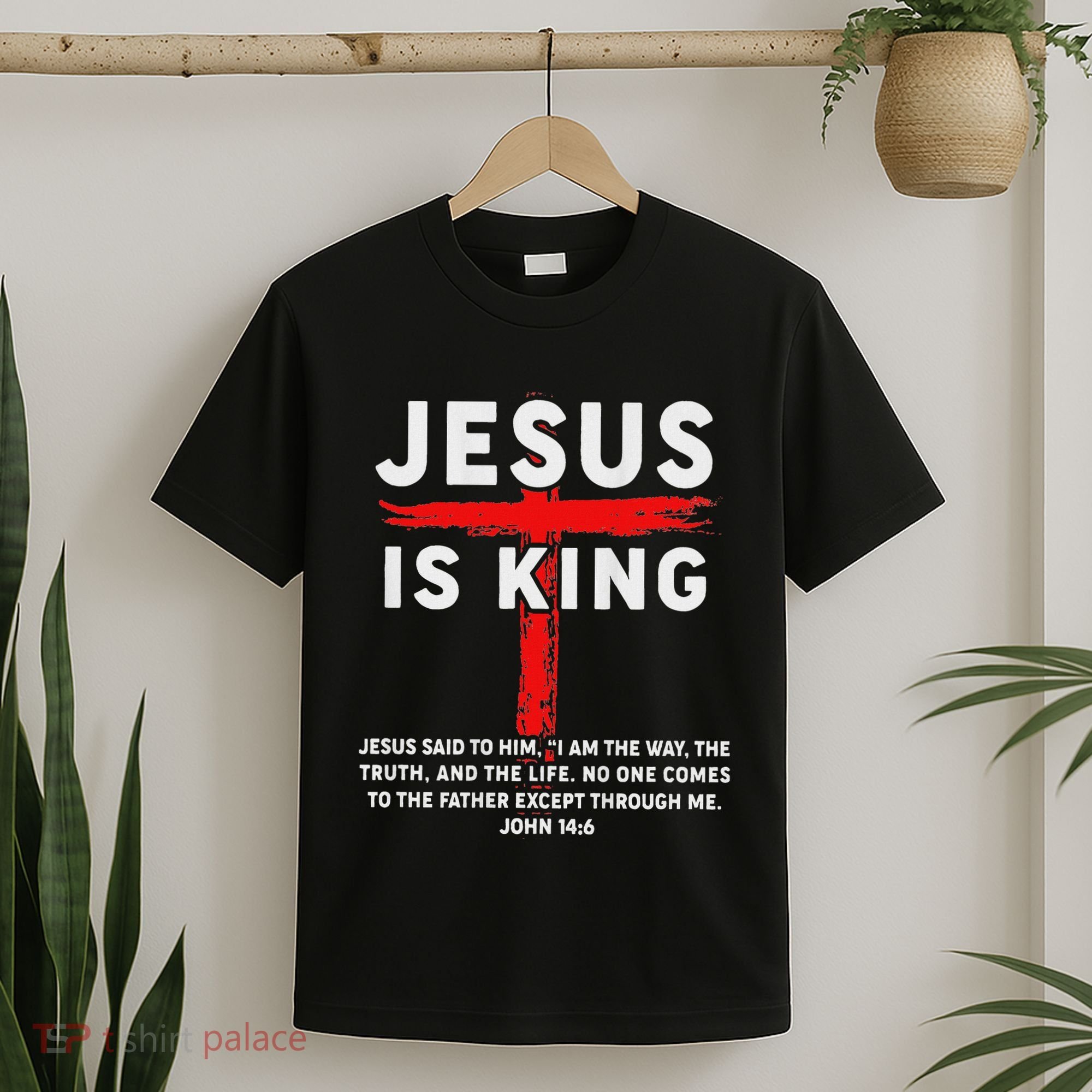 Christian Jesus Is King Women N Girl Blessed Dad God T-Shirt