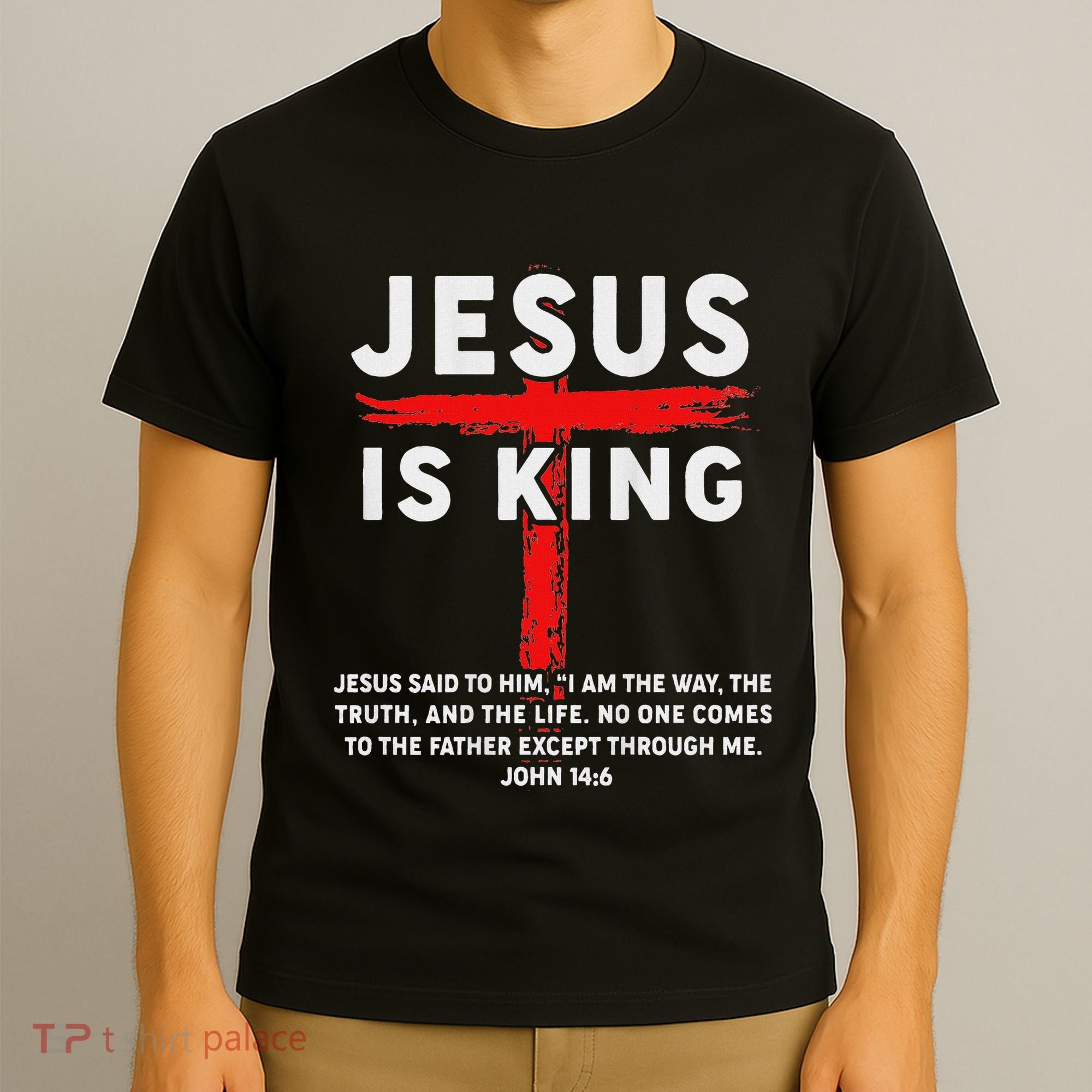 Christian Jesus Is King Women N Girl Blessed Dad God T-Shirt