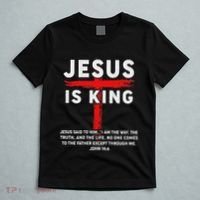 Christian Jesus Is King Women N Girl Blessed Dad God T-Shirt thumb 5