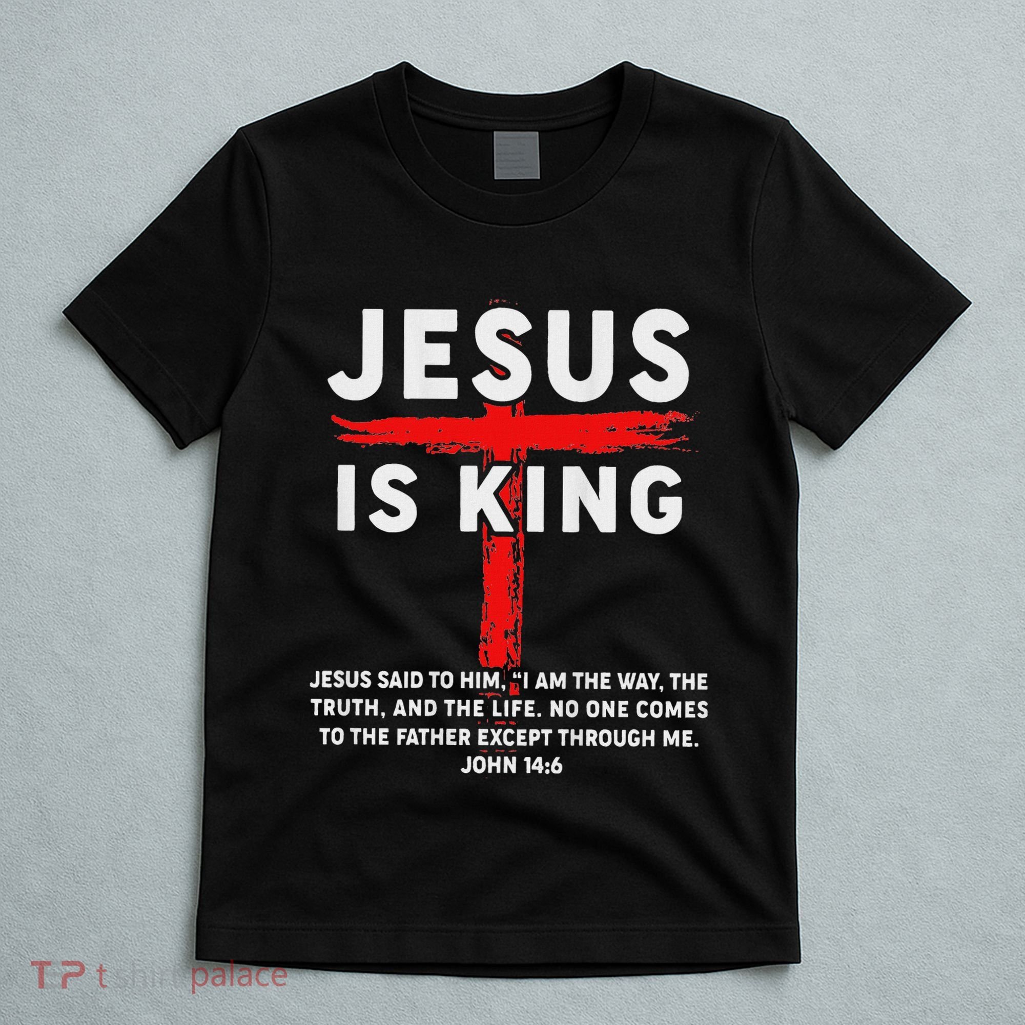 Christian Jesus Is King Women N Girl Blessed Dad God T-Shirt