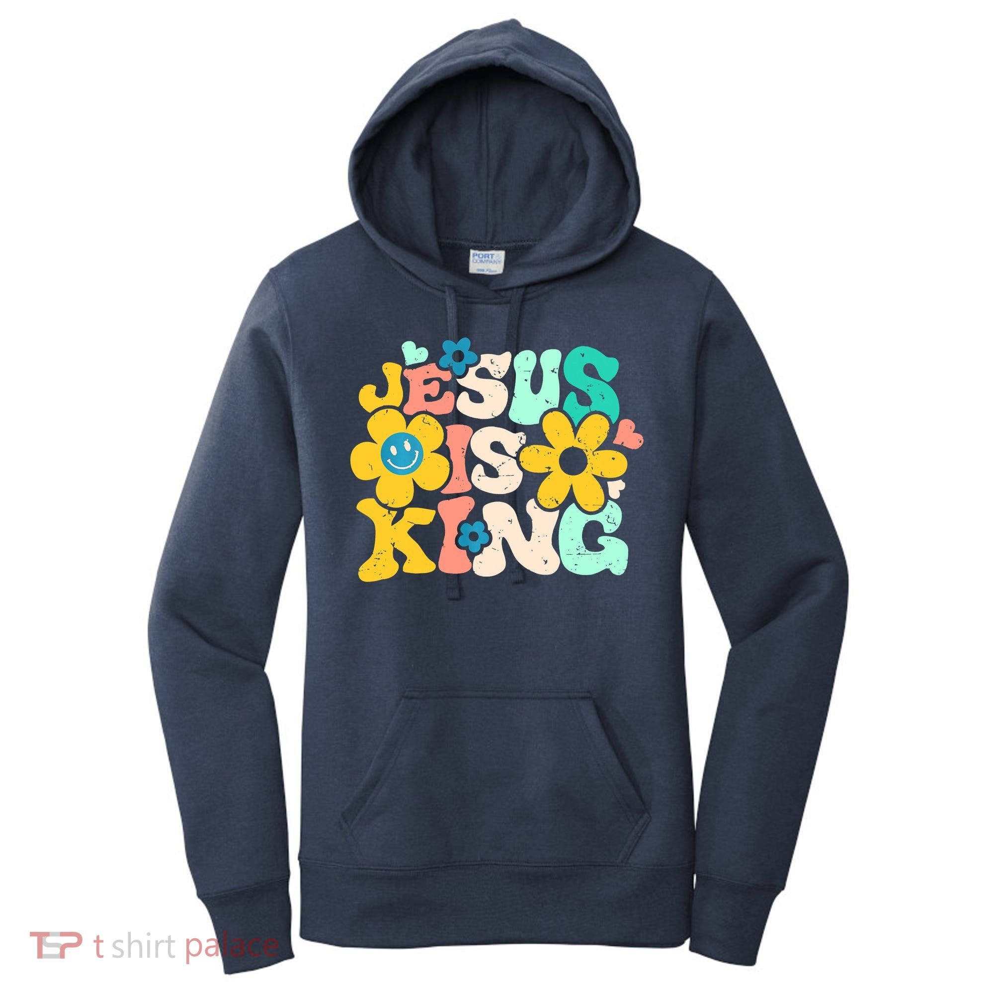 Christian Jesus Is King Aesthetic Groovy Women's Hoodie