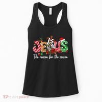 Christmas Jesus Is The Reason For The Season Jesus Pajamas Women's Tank Top thumb 0