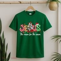 Christmas Jesus Is The Reason For The Season Jesus Pajamas T-Shirt thumb 2