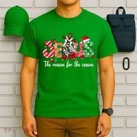 Christmas Jesus Is The Reason For The Season Jesus Pajamas T-Shirt thumb 6