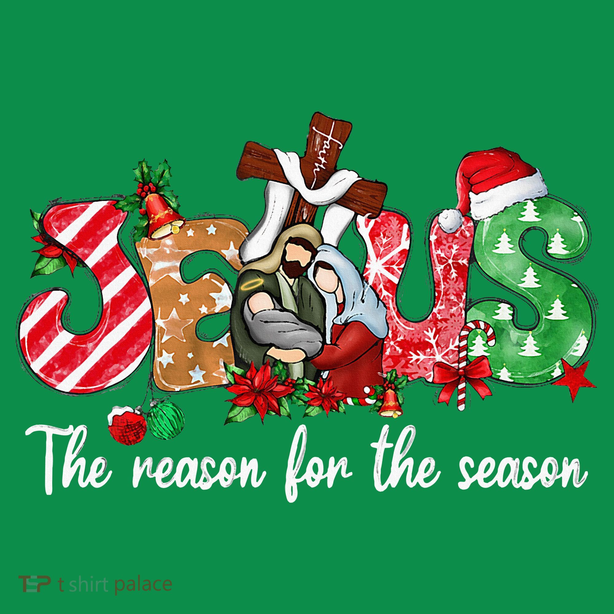 Christmas Jesus Is The Reason For The Season Jesus Pajamas Polo