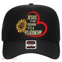 Christ JESUS ITS NOT A RELIGION ITS A RELATION Sunflower Hat thumb 0