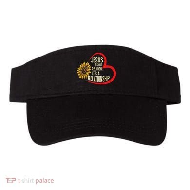 Christ JESUS ITS NOT A RELIGION ITS A RELATION Sunflower Visor