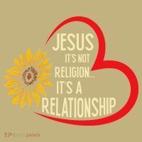 Christ JESUS ITS NOT A RELIGION ITS A RELATION Sunflower Sweatshirt thumb 2