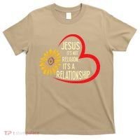 Christ JESUS ITS NOT A RELIGION ITS A RELATION Sunflower T-Shirt thumb 0