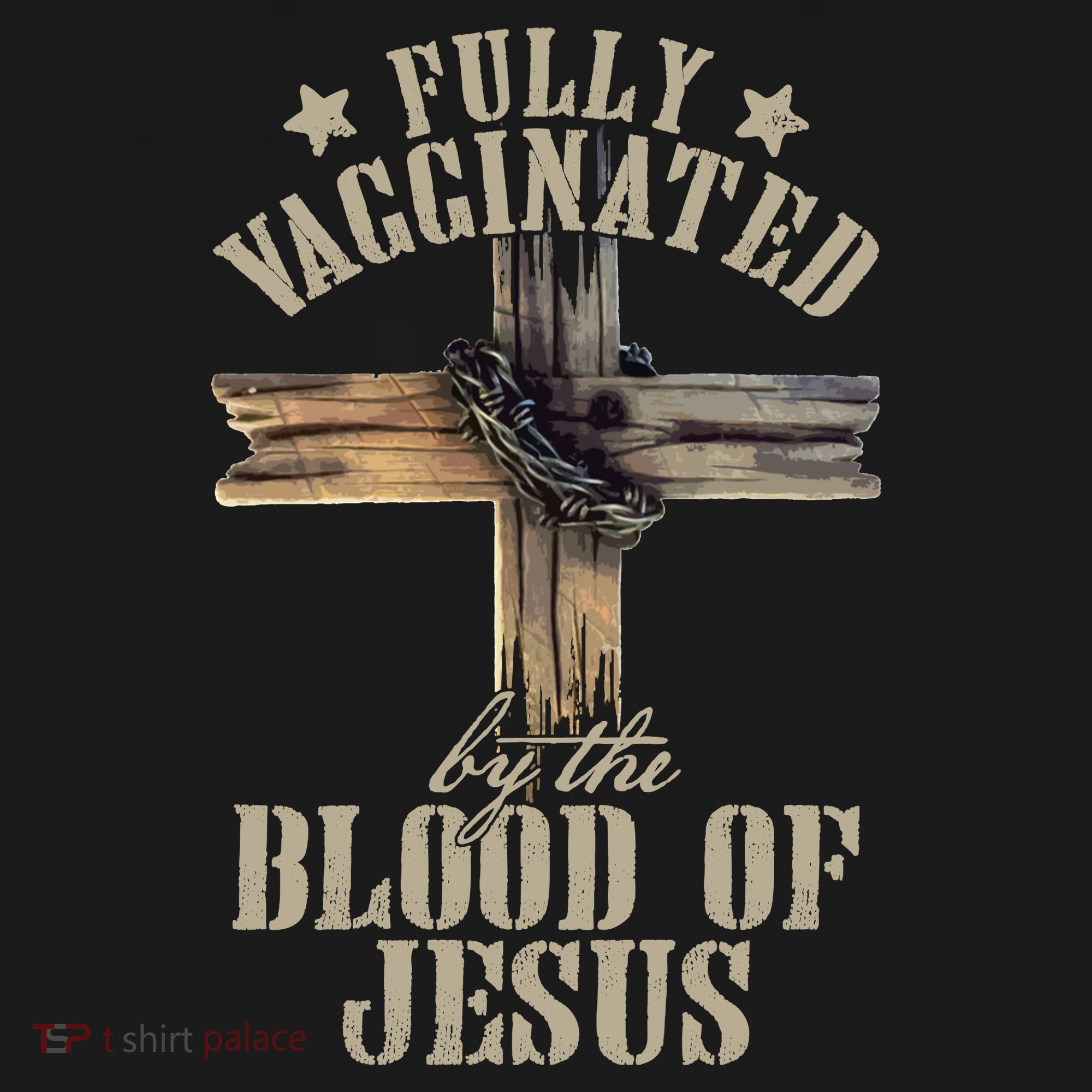 Christian Jesus Lover Fully Vaccinated By The Blood Of Jesus Long Sleeve TShirt T-Shirt